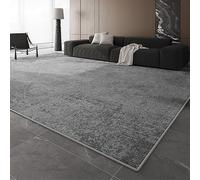 Tappeto moderno astratto grigio per soggiorno, morbido tappeto antiscivolo per camera da letto, sala da pranzo, ufficio, cucina e sala giochi, 200 x 250 cm, elegante decorazione per la casa