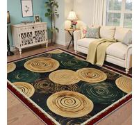 Tappeto moderno di metà secolo Astratto a spirale a spirale Orbs Design Profilo basso Sottile tappeto da soggiorno antiscivolo facile da pulire per un appartamento con ufficio domestico 120x160cm
