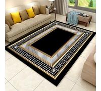 Tappeto moderno e classico con motivo greco e motivo marmo, lavabile in lavatrice, traspirante, resistente, per soggiorno, camera da letto, decorazione per la casa, 180 x 240 cm