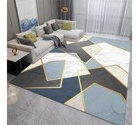 Tappeto moderno geometrico in marmo per corridoio, 140 x 200 cm, lavabile, minimalista, elegante, per soggiorno, decorazione estiva per la casa, design alla moda antiscivolo