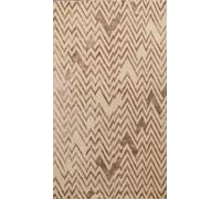 Tappeto Moderno Indiano In Lana/Seta A Rete Chevron Fatto A Mano Per Cucina 5x8