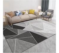 Tappeto moderno minimalista geometrico in finta lana - Tappetino d'ingresso lavabile in lavatrice e resistente allo sporco per un arredamento elegante della casa 250x280cm/98x110in
