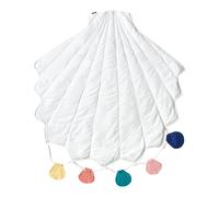 Tappeto moderno per bambini a forma di conchiglia trapuntata in cotone 110 x 110