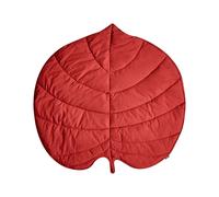 Tappeto moderno per bambini a forma di foglia trapuntato in cotone 110 x 110 cm
