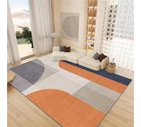 Tappeto moderno quadrato a pelo corto per soggiorno e camera da letto, ideale per la decorazione della casa, morbido al tatto, design elegante, perfetto per qualsiasi spazio