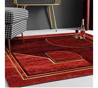 tappeto moderno salotto pelo corto Tappeto color bordeaux, decorazione della casa moderna anti acaro tappeto strisciante del bambinotappeto per cucina,Borgogna,180x240cm