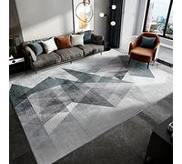 Tappeto morbido bambini Geometria dell'inchiostro grigio blu Design moderno complementi d arredo casa 200x350cm