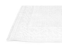 Tappeto Morbido Da Casa Per Bagno/Cucina In Tinta Unita Dis. Annette Bianco