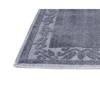 Tappeto Morbido Da Casa Per Bagno/Cucina In Tinta Unita Dis. Annette Grigio