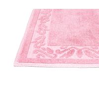 Tappeto Morbido Da Casa Per Bagno/Cucina In Tinta Unita Dis. Annette Rosa