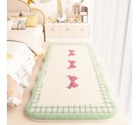 Tappeto Morbido e Antiscivolo per Decorare Cameretta Bambina, Disegni di Gatti a Quadri a Righe Farfalla, Soffici e Antiscivolo Tappeti per Soggiorni, Camere da Letto e Corridoi, 80x160 cm, Color 5