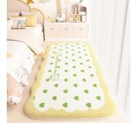 Tappeto Morbido e Antiscivolo per Decorare Cameretta Bambina, Disegni di Gatti a Quadri a Righe Farfalla, Soffici e Antiscivolo Tappeti per Soggiorni, Camere da Letto e Corridoi, 60x180 cm, Color 2