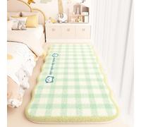 Tappeto Morbido e Antiscivolo per Decorare Cameretta Bambina, Disegni di Gatti a Quadri a Righe Farfalla, Soffici e Antiscivolo Tappeti per Soggiorni, Camere da Letto e Corridoi, 80x200 cm, Color 3