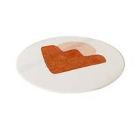 Tappeto morbido e soffice, Divano rotondo for soggiorno, tappeto, toletta, sedia, studio, tappetino minimalista, camera da letto(White N,Diameter100cm)