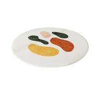 Tappeto morbido e soffice, Divano rotondo for soggiorno, tappeto, toletta, sedia, studio, tappetino minimalista, camera da letto(White J,Diameter 120cm)