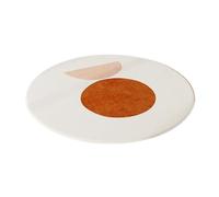 Tappeto morbido e soffice, Divano rotondo for soggiorno, tappeto, toletta, sedia, studio, tappetino minimalista, camera da letto(White E,Diameter 180cm)