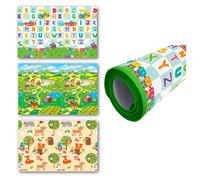 Tappeto Morbido per Bambini 150x120 cm Arrotolabile Multicolore