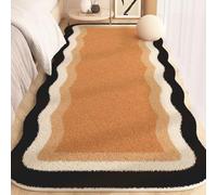 Tappeto Morbido Per Camera Da Letto, Soggiorno, Sala Da Pranzo, Cucina, Tappeto Di Forma Irregolare In Finta Lana, Tappetino Da Bagno, Tappetino Per Tavolino Da Salotto(Pattern B,40cmx60cm)