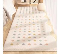 Tappeto Morbido Per Camera Da Letto, Soggiorno, Sala Da Pranzo, Cucina, Tappeto Di Forma Irregolare In Finta Lana, Tappetino Da Bagno, Tappetino Per Tavolino Da Salotto(Pattern F,40cmx60cm)