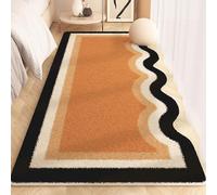 Tappeto Morbido Per Camera Da Letto, Soggiorno, Sala Da Pranzo, Cucina, Tappeto Di Forma Irregolare In Finta Lana, Tappetino Da Bagno, Tappetino Per Tavolino Da Salotto(Pattern E,40cmx60cm)