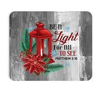 Tappeto Mouse, Be A Light Christianty Scripture Inspirational Tappetino Mouse Multifunzionale Tappetino Mouse Pad Antisfilacciamento Tampone per Mouse per Pc Mouse 25X30Cm