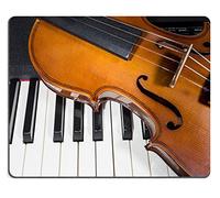 Tappeto Mouse, Digital Piano And Violin Tappetini Per Il Mouse Da Gioco Lavabile Tappetino Da Gaming Base In Gomma Gaming Mousepad Per Casa Pc 25X30Cm