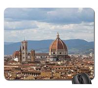 Tappeto Mouse, Florence Italy Dome Florence Duomo Italian City Gaming Pad Bordi Cuciti Tappetino Mouse Antiscivolo Tappetini per Il Mouse per Gaming Computer 25X30Cm