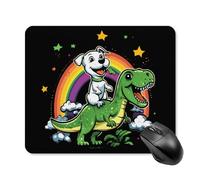 Tappeto Mouse Jack Russell Terrier Dinosaur Rainbow Tappetino per il Mouse