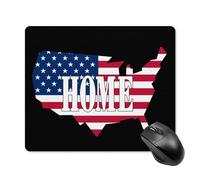 Tappeto Mouse Map of U.S. Flag with Home Tampone per Mouse Notebook 25x30cm
