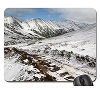 Tappeto Mouse, Mountains Height The First Snow Rocks Bad Weather Tappetino Mouse Liscia Tampone Per Mouse Confortevole Gaming Tappetino Mouse Per Ufficio Gaming 25X30Cm
