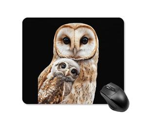 Tappeto Mouse Owl Mama and Little Tappetino Mouse Ufficio 25x30cm