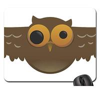 Tappeto Mouse, Owl Weird Bird Nocturnal Pupil Wide Flying Wing Tappetino per Il Mouse da Gioco Pratica Gaming Mousepad Ergonomico Tappetini Mouse per Notebook Gaming 25X30Cm