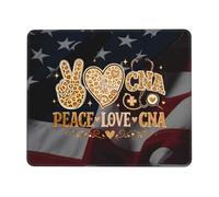 Tappeto Mouse Peace Love CNA Certified Nursing Assistant Tampone per Mouse