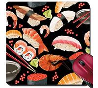 Tappeto Mouse, Sushi Seamless Pattern Tappetino per Mouse Lavabile Tampone per Mouse Personalizzato Tappetini per Il Mouse da Gioco per Mouse Gamers 25X30Cm