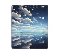 Tappeto Mouse, White Clouds Over The Sea Tappetino Per Mouse Base In Gomma Mousepad Antipolvere Tappetino Da Gaming Per Notebook Casa 25X30Cm