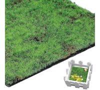 Tappeto Muschio Artificiale 30x30 Cm Plastico, Verde | Alta Simulazione, Facile Installazione, per Aree Verdi e Micro Paesaggi Decorativi
