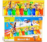 Tappeto musicale bambini 1 anno parlante in Italiano 12M+ | Tappetino musicale per bambini interattivo con Animali,Suoni e Giochi in Italiano| Unisex Regalo bambino 1 anno+ e bambina | LALFOF® ITALIA