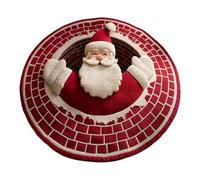 Tappeto Natalizio 3D Con Illusione Ottica - Decorazione Con Retro Antiscivolo, Adatto A Interno Ed Esterno Per Cucina Soggiorno Ingresso Portico Patio, Ideale Per Feste Natalizie 80/100/120CM