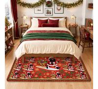 Tappeto natalizio con slitta di Babbo Natale, 1,2 x 1,8 m