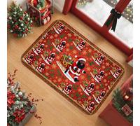 Tappeto natalizio con slitta di Babbo Natale, 50 x 90 cm