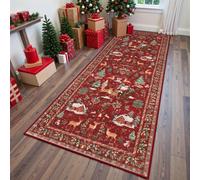 Tappeto natalizio da 63x20 pollici, regalo di Natale per bagno, ingresso,