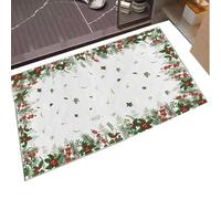 Tappeto natalizio | Il rivestimento del pavimento in moquette natalizia, il tessuto per la casa con l'albero di Natale è facile da pulire e consente una facile rimozione dalla camera da - appart