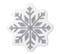 Tappeto natalizio, tappetino da bagno natalizio - Tappeto in finto cashmere con fiocchi di neve per il bagno,Decorazioni natalizie lavabili in lavatrice, morbidi tappeti lavabili in lavatrice per Nata