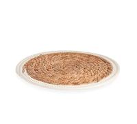 Tappeto naturale bordo bianco 30 cm collezione KINVARA