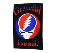 Tappeto Nero Con Logo Skull Dei Grateful Dead 60"X90"