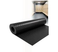 Tappeto nero da 5 mm antiscivolo davanti al lavello da cucina | Tappeto protettivo in PVC ritagliabile per auto, ristorante e spogliatoio(100x250 cm)