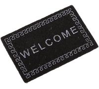 Tappeto nero per casa delle bambole in miniatura, tappetino di benvenuto per casa delle bambole accessori casa e vita in scala 1/12 zerbini robusti e pratici belli