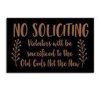 Tappeto No Soliciting Violators Will Be Sacrificed To The Old Gods Not The New Fall Tappeto Bagno Assorbente Zerbino Ingresso Lavabile In Lavatrice Zerbino Per Doccia Interno Esterno 40X60Cm