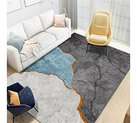 Tappeto nordico in velluto di cristallo, moderno e semplice, per soggiorno e camera da letto, 120 x 160 cm, tappetino per ufficio e tavolino da caffè, decorazione per la casa morbida ed elegante