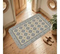 Tappeto ottagonale, tradizionale, elegante, floreale, geometrico, nessuno, beige, antiscivolo, estetico, rettangolare, tappeto per casa, soggiorno, camera da letto, sotto il letto, appartamento
